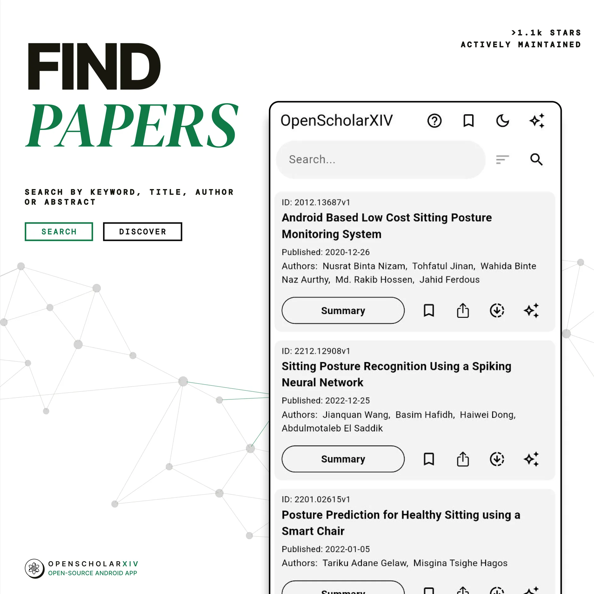 OpenScholarXIV, screenshot 1