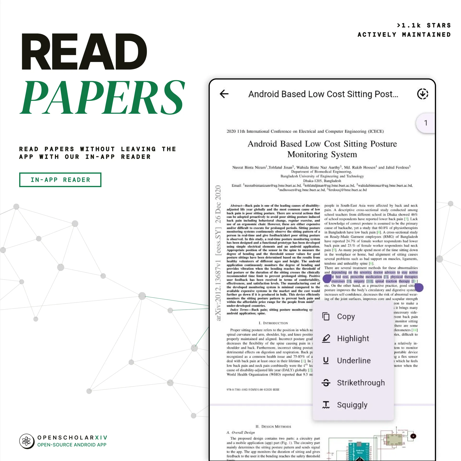 OpenScholarXIV, screenshot 2