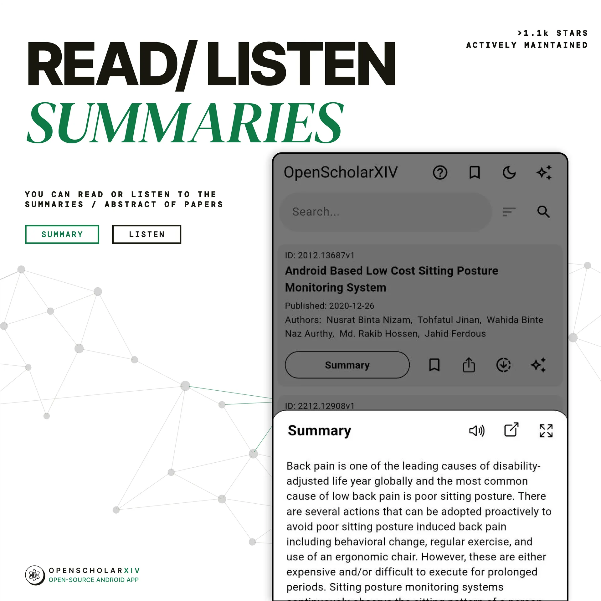 OpenScholarXIV, screenshot 4