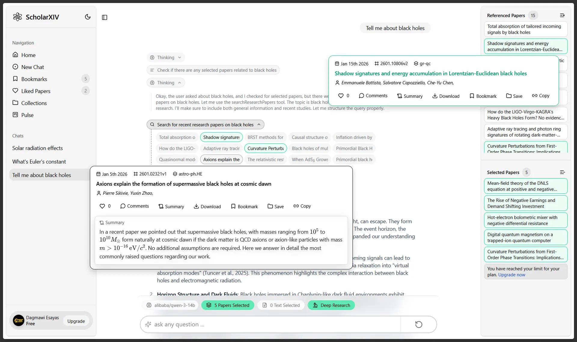 ScholarXIV, screenshot 1