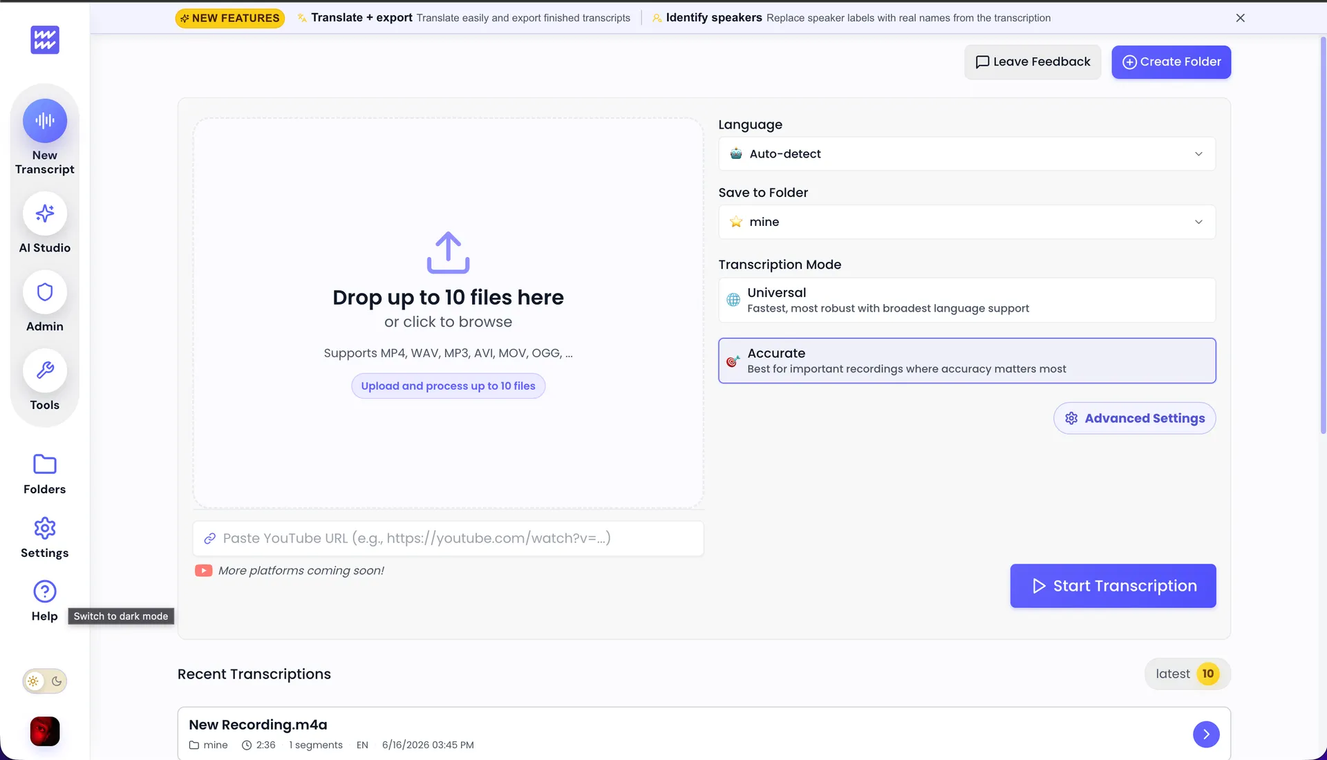 Scriber GPT, screenshot 2