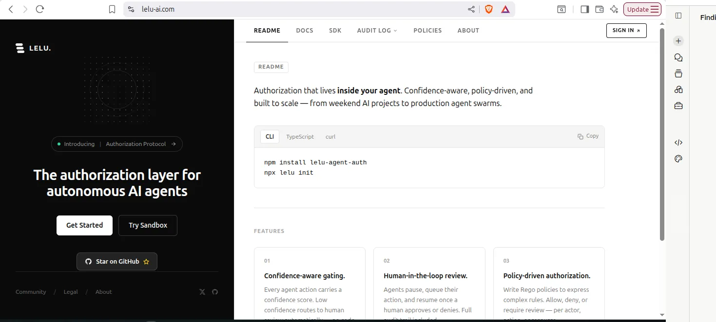 Lelu-ai, screenshot 1